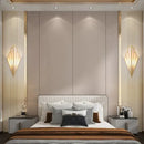 Art deco gold diamond shape modern wall light for bedroom
