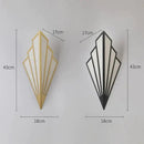 Art deco gold diamond shape modern wall light for bedroom