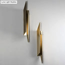 Art deco gold geometric wall lamp bedroom metallic sconce
