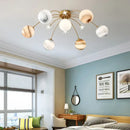 Art deco gold planet ball pendant lamp dining room hanging light