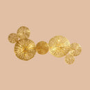 Art deco golden coral metal wall mount light fixture bedroom sconce