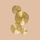 Art deco golden coral metal wall mount light fixture bedroom sconce