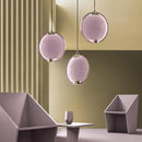 Art deco lavender glass horo led pendant light for kitchen
