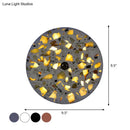 Art deco mosaic terrazzo led wall light living room sconce