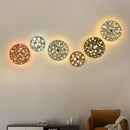 Art deco mosaic terrazzo led wall light living room sconce