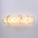 Art deco off white marble led wall sconce bedroom light