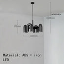 Art deco teal metal 3 light pendant – dining room chandelier