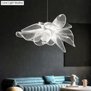 Art deco white floral chandelier dining room light with chain cord