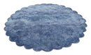 Art Silk 6x6 Round Modern Solid Violet Rug,  entryway, bedside, living room rug | VIS1