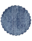 Art Silk 6x6 Round Modern Solid Violet Rug,  entryway, bedside, living room rug | VIS1