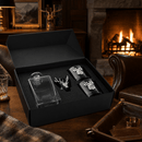 Elk / Deer Bust Decanter Set with Glasses