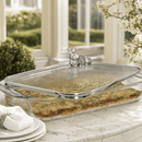 Bunny Lid with Pyrex 3 quart Baking Dish