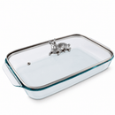 Bunny Lid with Pyrex 3 quart Baking Dish