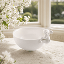 Porcelain Climbing Bunny Candy / Dip Bowl