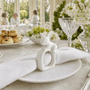 Porcelain Climbing Bunny Napkin Rings - Set of 4