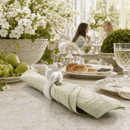 Porcelain Climbing Bunny Napkin Rings - Set of 4