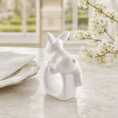 Porcelain Climbing Bunny Napkin Rings - Set of 4