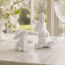 Porcelain Mother and Son Bunny Salt and Pepper