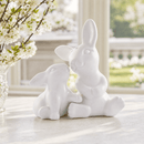 Porcelain Mother and Son Bunny Salt and Pepper