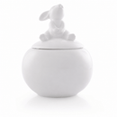 Porcelain Sitting Bunny Sugar Bowl