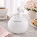 Porcelain Sitting Bunny Sugar Bowl