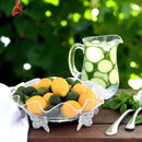 Butterfly Stand Acrylic Bowl 16