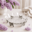 Butterfly Stand Acrylic Bowl 16