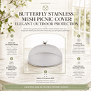 Butterfly Stainless Mesh Picnic Cover