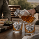 Elephant Decanter Set with Glasses