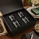 Equestrian Bit Bar Glasses Set of 4