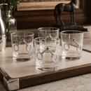 Equestrian Bit Bar Glasses Set of 4