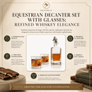 Equestrian Decanter Set with Glasses