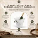 Horse Head Handle Acrylic Ice Bucket