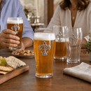 Fleur de Lis Beer Pint Glasses - Set of 4