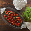 Fleur-De-Lis Glass Platter