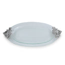 Fleur-De-Lis Glass Platter