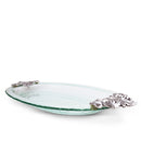 Fleur-De-Lis Glass Platter