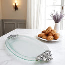 Fleur-De-Lis Glass Platter