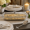 Fleur-de-Lis Lid with Pyrex 3 quart Baking Dish