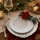 Fleur de lis Melamine Lunch Plates - Set of 4