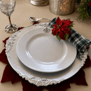 Fleur de lis Melamine Lunch Plates - Set of 4