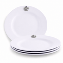 Fleur de lis Melamine Lunch Plates - Set of 4