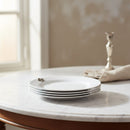 Fleur de lis Melamine Lunch Plates - Set of 4