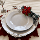 Fleur de lis Melamine Lunch Plates - Set of 4