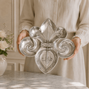 Fleur De Lis Serving Bowl 4 Compartment