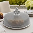 Fleur de Lis Stainless Mesh Picnic Cover