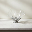 Fleur-De-Lis Stand Acrylic Bowl 14