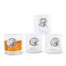 Football Helmet Bar Glasses Set of 4