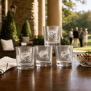 Football Helmet Bar Glasses Set of 4