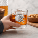 Football Helmet Bar Glasses Set of 4